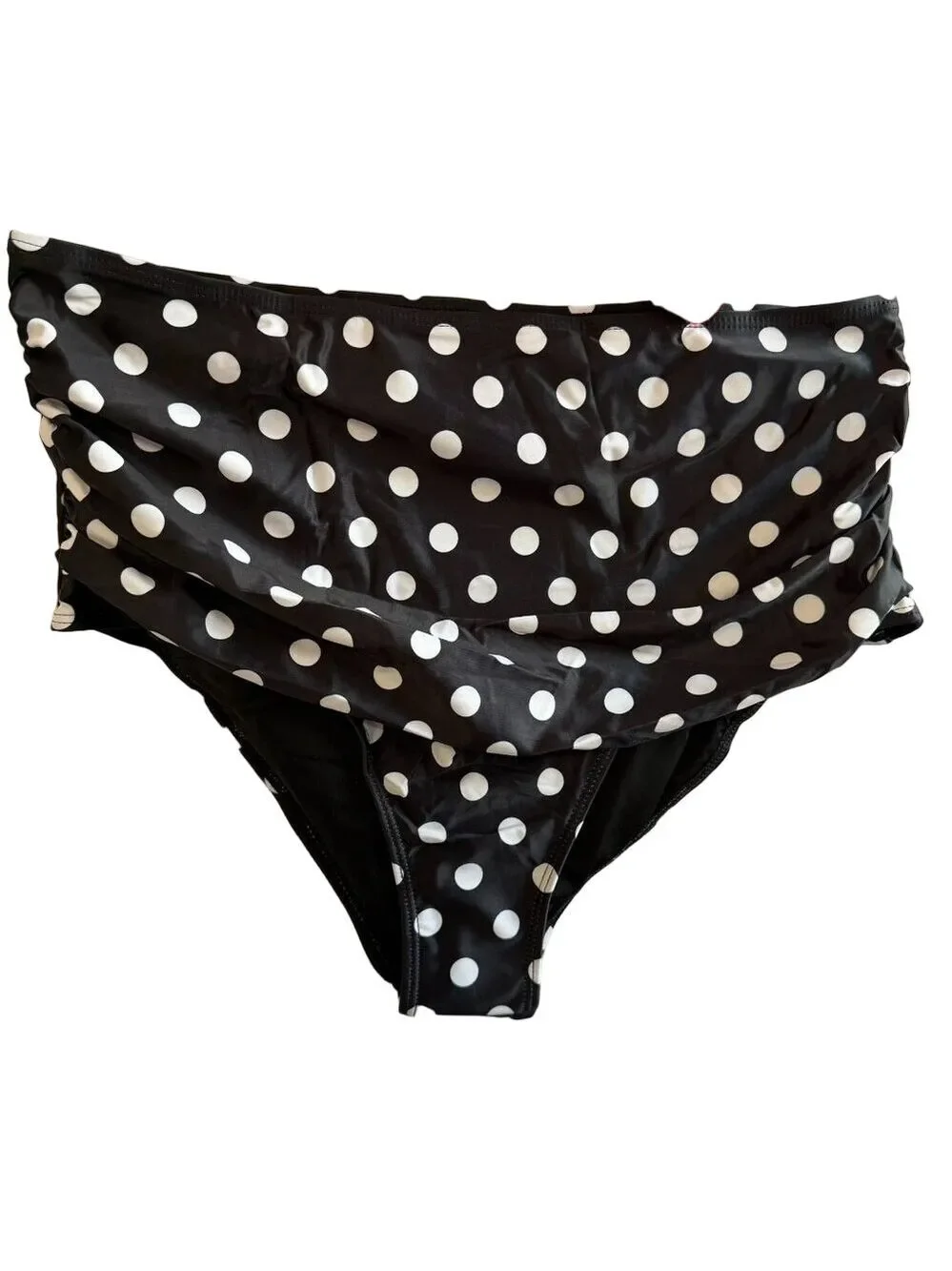 Daci NEW Women's Plus Size 2 Piece Polka Dot and Flounce Top Swimsuit Size 16W